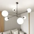 EMIBIG 1169/6 LAMPA SUFITOWA LINEAR 6 BLACK/OPAL