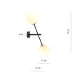 EMIBIG 1169/K2 KINKIET LINEAR K2 BLACK/OPAL