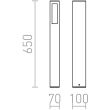 RENDL R10441 TREEZA 65 podłogowa antracyt 230V E27 26W IP54