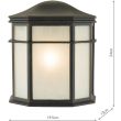 DAR DUL2122 DULBECCO 1LT LTN BLK IP44
