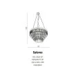 AZZARDO DEL-6293-5P / AZ2107 Salerno pendant/top Lampa wisząca