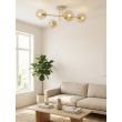 EMIBIG 1636/4 ROMA 4 MOKKA AMBER LAMPA SUFITOWA