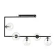 EMIBIG 1289/5 SOMA 5 BL TRANSPARENT Lampa sufitowa