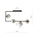 EMIBIG 1290/4 SOMA 4 BL GRAFIT Lampa sufitowa