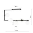 EMIBIG 1291/5 SOMA 5 BL OPAL Lampa sufitowa