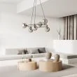 EMIBIG 1294/6 AZURA 6 BL GRAFIT Lampa wisząca