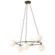 EMIBIG 1295/6 AZURA 6 BL OPAL Lampa wisząca