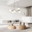 EMIBIG 1295/6 AZURA 6 BL OPAL Lampa wisząca