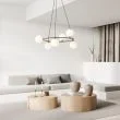 EMIBIG 1295/6 AZURA 6 BL OPAL Lampa wisząca