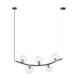 EMIBIG 1296/5 RITZ 5 BL TRANSPARENT Lampa wisząca