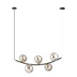 EMIBIG 1297/5 RITZ 5 BL GRAFIT Lampa wisząca