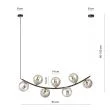 EMIBIG 1297/7 RITZ 7 BL GRAFIT Lampa wisząca