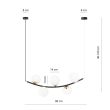 EMIBIG 1298/5 RITZ 5 BL OPAL Lampa wisząca