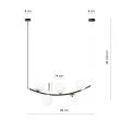 EMIBIG 1298/5 RITZ 5 BL OPAL Lampa wisząca