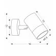 CANDELLUX 91-27412 TOBI LAMPA KINKIET CZARNY 1X15W GU10 KLOSZ CZARNY+ZŁOTY