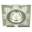 CANDELLUX 2250208 SS-20 CH/TR MR16 CHROM OPR. STROP. STAŁA KWADRATOWA SZKŁO TRANSPARENTNE