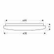 CANDELLUX 13-34274 PEROLA lampa sufitowa plafon 40cm 24W LED 4000K klosz biały