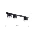 EMIBIG 1310/3 LAMPA SUFITOWA NANO 3 BLACK