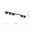 EMIBIG 1310/5 LAMPA SUFITOWA NANO 5 BLACK