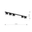 EMIBIG 1310/5 LAMPA SUFITOWA NANO 5 BLACK