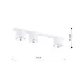 EMIBIG 1311/3 LAMPA SUFITOWA NANO 3 WHITE