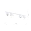 EMIBIG 1311/4 LAMPA SUFITOWA NANO 4 WHITE