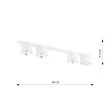 EMIBIG 1311/4 LAMPA SUFITOWA NANO 4 WHITE