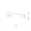 EMIBIG 1313/4 LAMPA SUFITOWA FLASH 4 WHITE