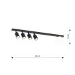 EMIBIG 1314/5 LAMPA SUFITOWA BASTER 5 BLACK