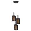 LUCIDE RAFAL 45492/13/36 LAMPA WISZĄCA szary i odcienie szarości
