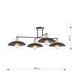 EMIBIG 1318/4 LAMPA SUFITOWA KOBE 4 BLACK
