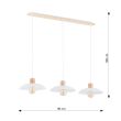 EMIBIG 1319/3 LAMPA WISZĄCA KOBE 3 WHITE