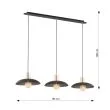 EMIBIG 1320/3 LAMPA WISZĄCA SPIRIT 3 BLACK