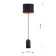 EMIBIG 1323/LP1 LAMPA PODŁOGOWA ASPEN LP1 BLACK/GOLD