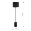 EMIBIG 1323/LP1 LAMPA PODŁOGOWA ASPEN LP1 BLACK/GOLD