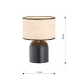 EMIBIG 1324/LN1 LAMPKA BIURKOWA ASPEN LN1 BLACK/RATTAN