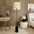EMIBIG 1324/LP1 LAMPA PODŁOGOWA ASPEN LP1 BLACK/RATTAN