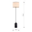 EMIBIG 1324/LP1 LAMPA PODŁOGOWA ASPEN LP1 BLACK/RATTAN
