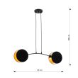 EMIBIG 1325/2 LAMPA WISZĄCA MOTIF 2 BLACK/GOLD