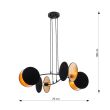EMIBIG 1325/4 LAMPA WISZĄCA MOTIF 4 BLACK/GOLD