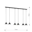 EMIBIG 1330/6 LAMPA WISZĄCA ELIT 6 BLACK