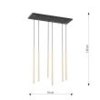 EMIBIG 1332/6 LAMPA WISZĄCA SELTER 6 GOLD