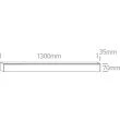 ONE LIGHT 38150BU/W/W Mesaria biała oprawa do montażu podwieszanego UGR17 3000K 40W z 48 punktami LED