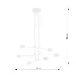 EMIBIG 1340/6 LAMPA WISZĄCA MODUS 6 WHITE