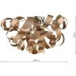 DAR RAW0564 RAWLEY 5LT FLUSH 60CM BRUSHED COPPER