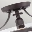 ELSTEAD Penn Station QZ-PENN-STATION-F-WT 1 Light Semi Flush - Western Bronze
