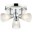DAR CED7638 CEDRIC 3LT ROUND PLATE SPOT POL CHROME IP44