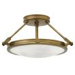 ELSTEAD Collier HK-COLLIER-SF-S 3 Light Semi-Flush