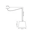 EMIBIG 1423/1 ASCOT 1 BEIGE lampa wisząca