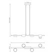 EMIBIG 1440/4 SORA 4 BL Lampa wisząca